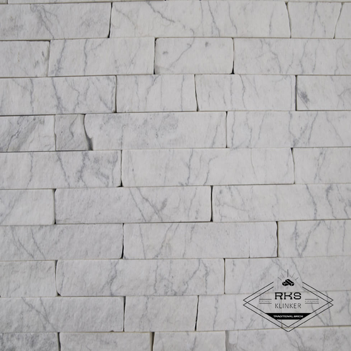 Фасадный камень Полоса - Мрамор Bianco Carrara в Орле